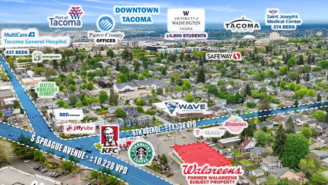 Plus de détails pour 2024 6th Ave, Tacoma, WA - Commerce de détail à vendre