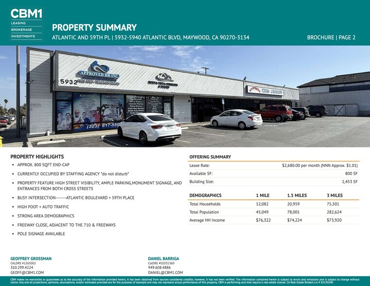 5932-5940 Atlantic Blvd, Maywood, CA à louer - Photo du bâtiment - Image 3 de 7