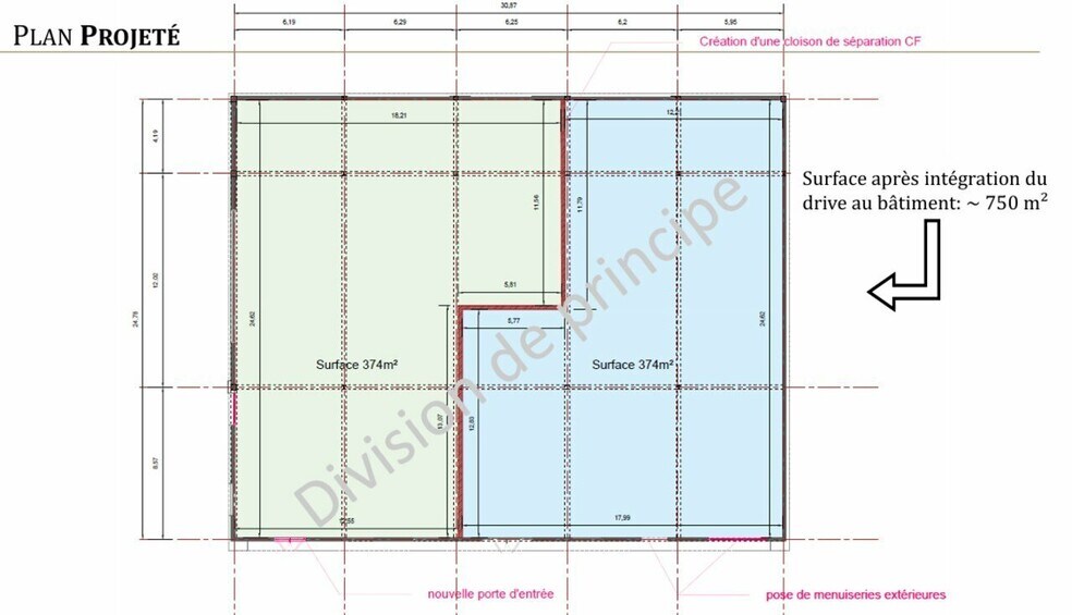 Retail in Ennetières-en-Weppes for lease - Floor Plan - Image 3 of 3