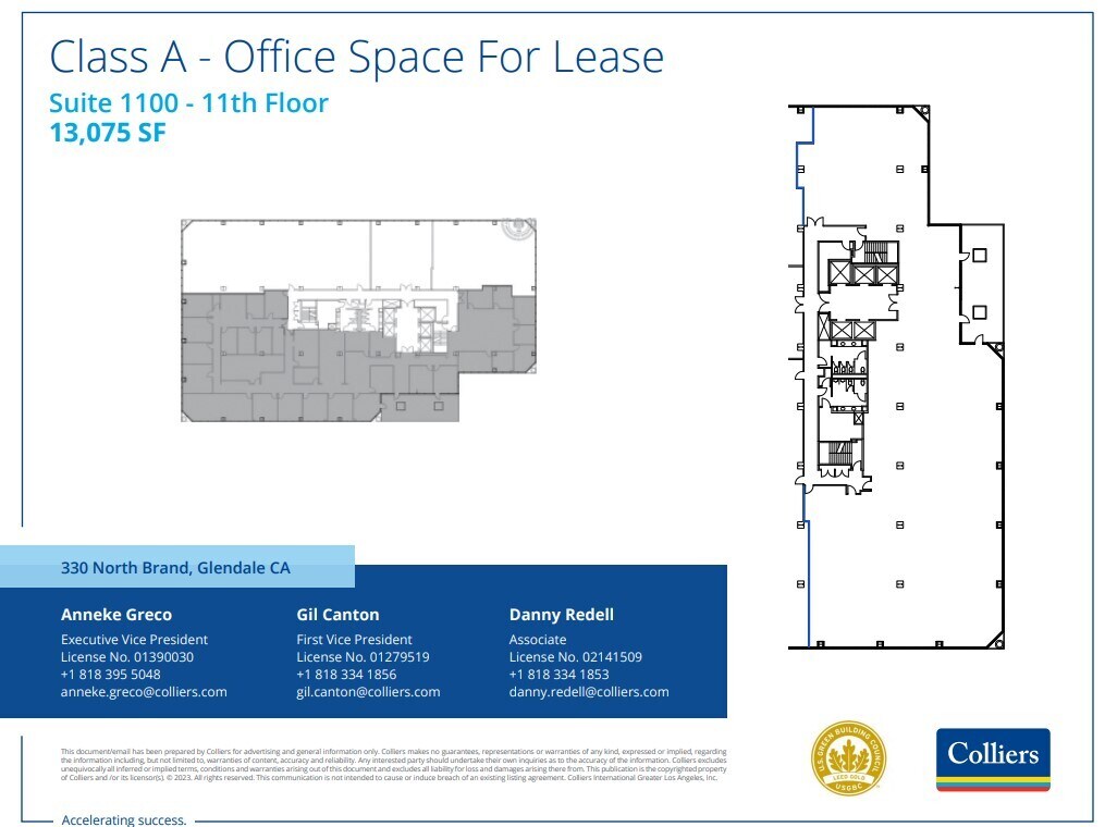 330 N Brand Blvd, Glendale, CA for lease Floor Plan- Image 1 of 1