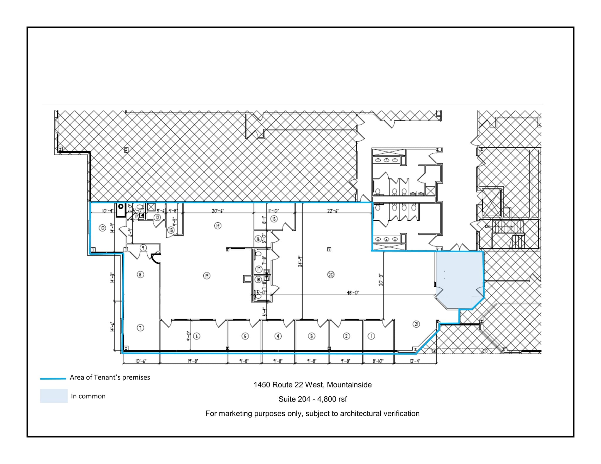 1450 Us Highway 22 W, Mountainside, NJ à louer Plan de site- Image 1 de 1