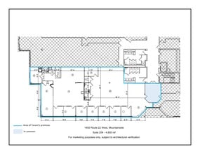 1450 Us Highway 22 W, Mountainside, NJ à louer Plan de site- Image 1 de 1