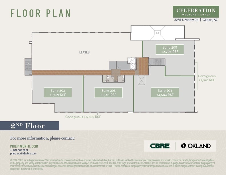 3275 South Mercy Road, Gilbert, AZ for lease Floor Plan- Image 1 of 1