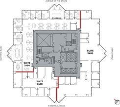 2121 Avenue of the Stars, Century City, CA à louer Plan d’étage- Image 2 de 8