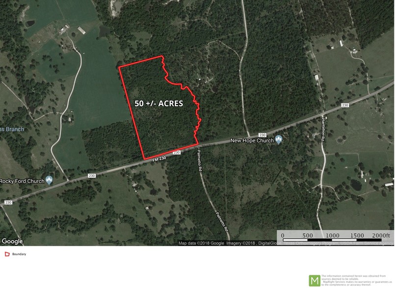 0 Fm 230, Trinity, TX for sale - Plat Map - Image 1 of 1