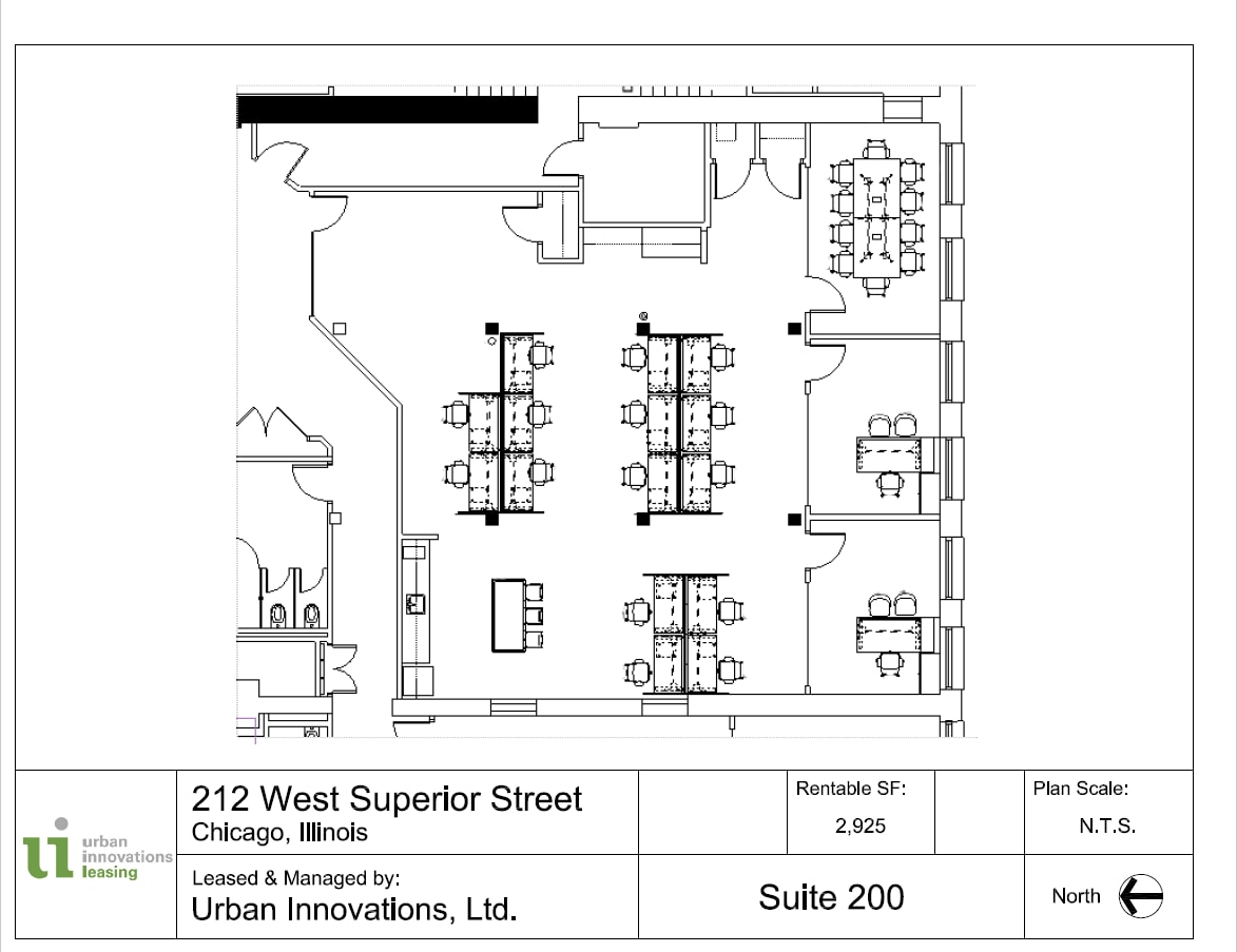 212 W Superior St, Chicago, IL à louer Plan d’étage- Image 1 de 6