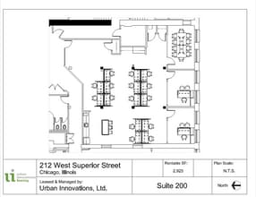 212 W Superior St, Chicago, IL à louer Plan d’étage- Image 1 de 6