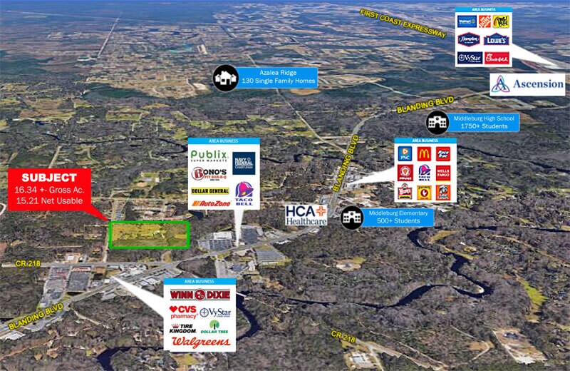 2169 Pine Tree Ln, Middleburg, FL for sale - Aerial - Image 2 of 16