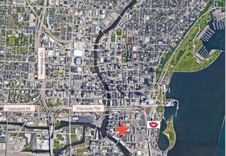 325 E Chicago St, Milwaukee, WI - Aérien Vue de la carte