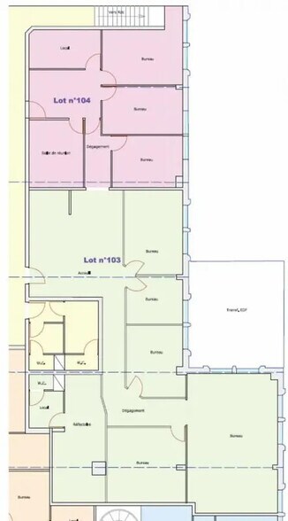 Office in Villeurbanne for lease - Floor Plan - Image 2 of 2