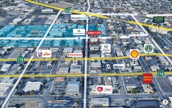 2526-2530 Chester Ave, Bakersfield, CA - AERIAL map view