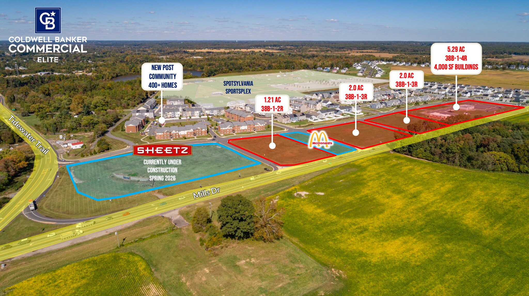 New Post Blvd, Fredericksburg, VA à vendre Plan cadastral- Image 1 de 3