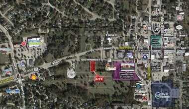 409 W Washington, Rockwall, TX - AERIAL  map view