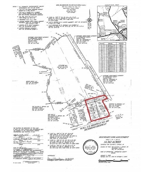 TBD Richmond Hwy, Appomattox, VA à vendre - Plan cadastral - Image 2 de 2