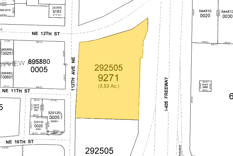 1110 112th Ave NE, Bellevue, WA à vendre Plan cadastral- Image 1 de 1