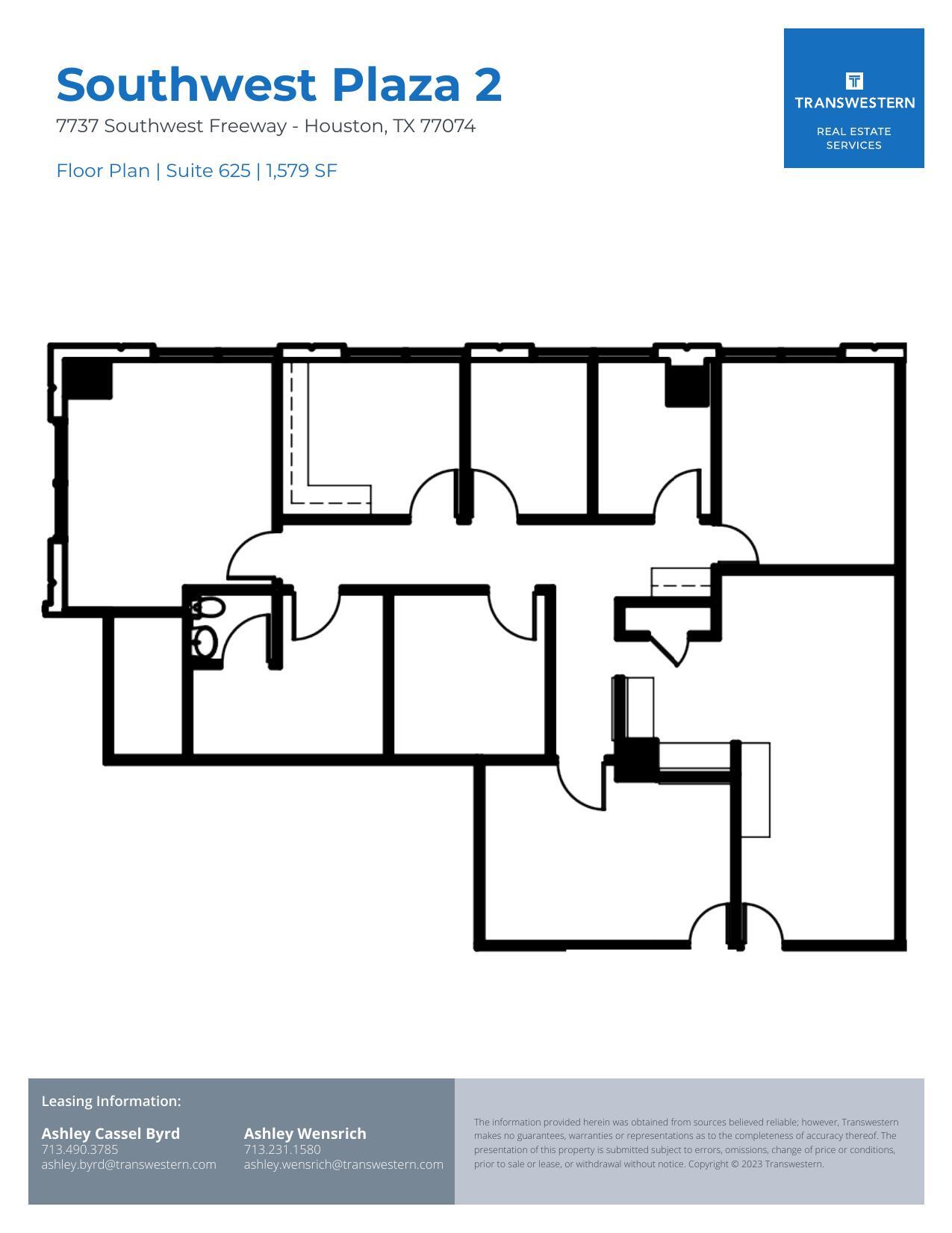 7737 Southwest Fwy, Houston, TX à louer Plan d’étage- Image 1 de 1