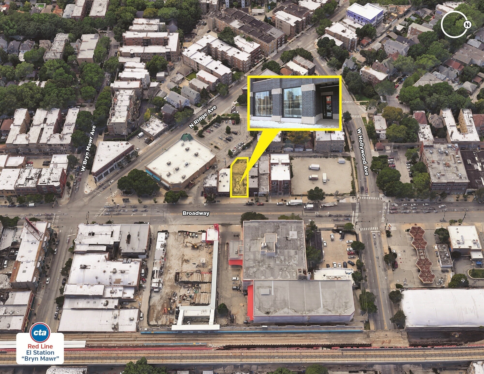 5630 N Broadway St, Chicago, IL for lease Aerial- Image 1 of 2