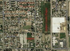 18490 Santa Ana Ave, Bloomington, CA - Aérien  Vue de la carte