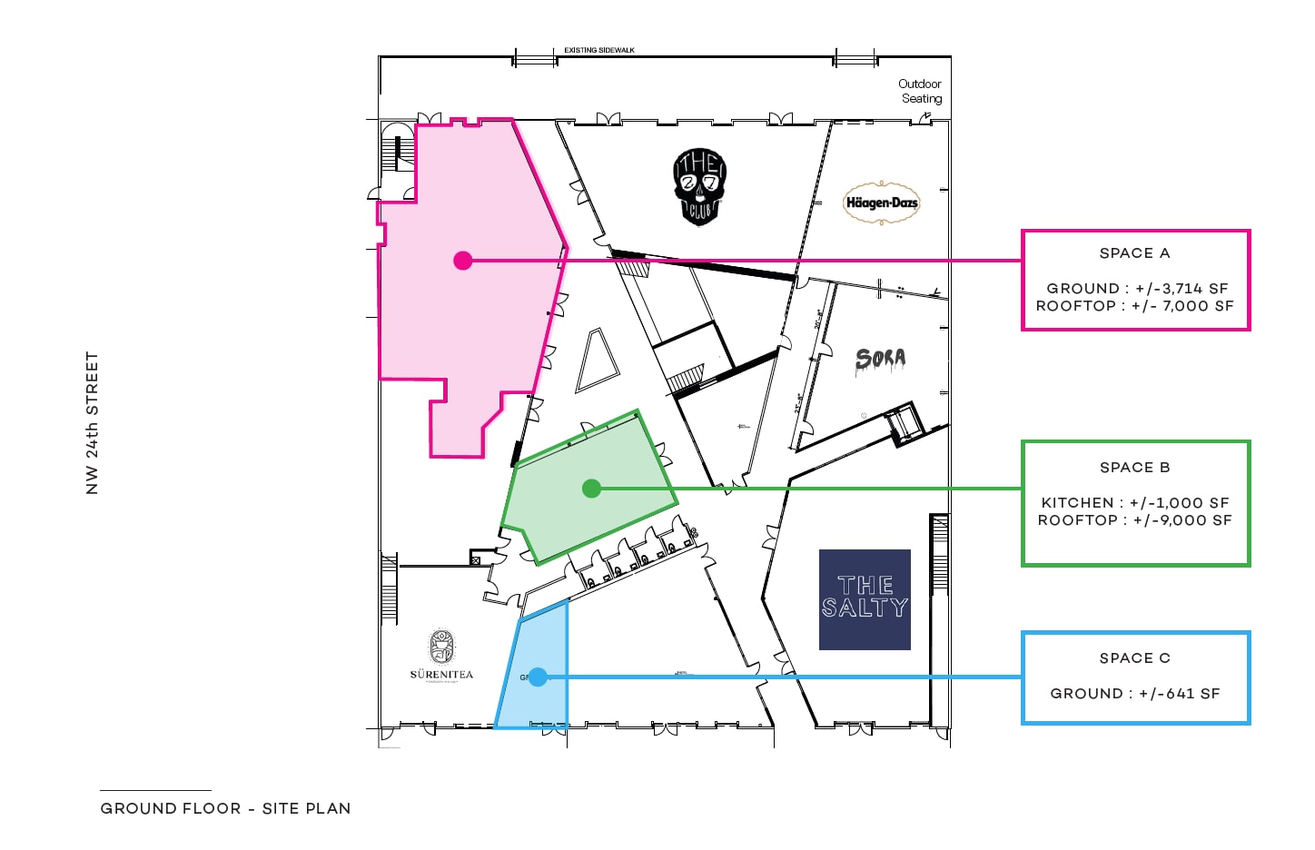 43-75 NW 23rd St, Miami, FL for lease Site Plan- Image 1 of 2