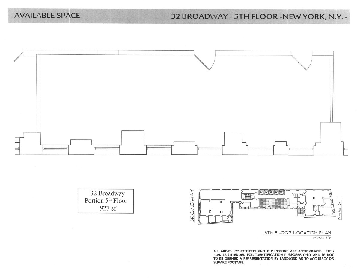 32 Broadway, New York, NY à louer Plan d  tage- Image 1 de 1