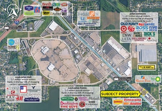 2555 Plainfield Rd, Joliet, IL - AERIAL map view