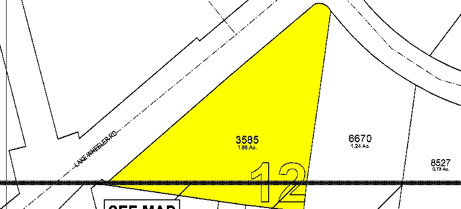 1519 Lake Wheeler Rd, Raleigh, NC for lease - Plat Map - Image 3 of 3