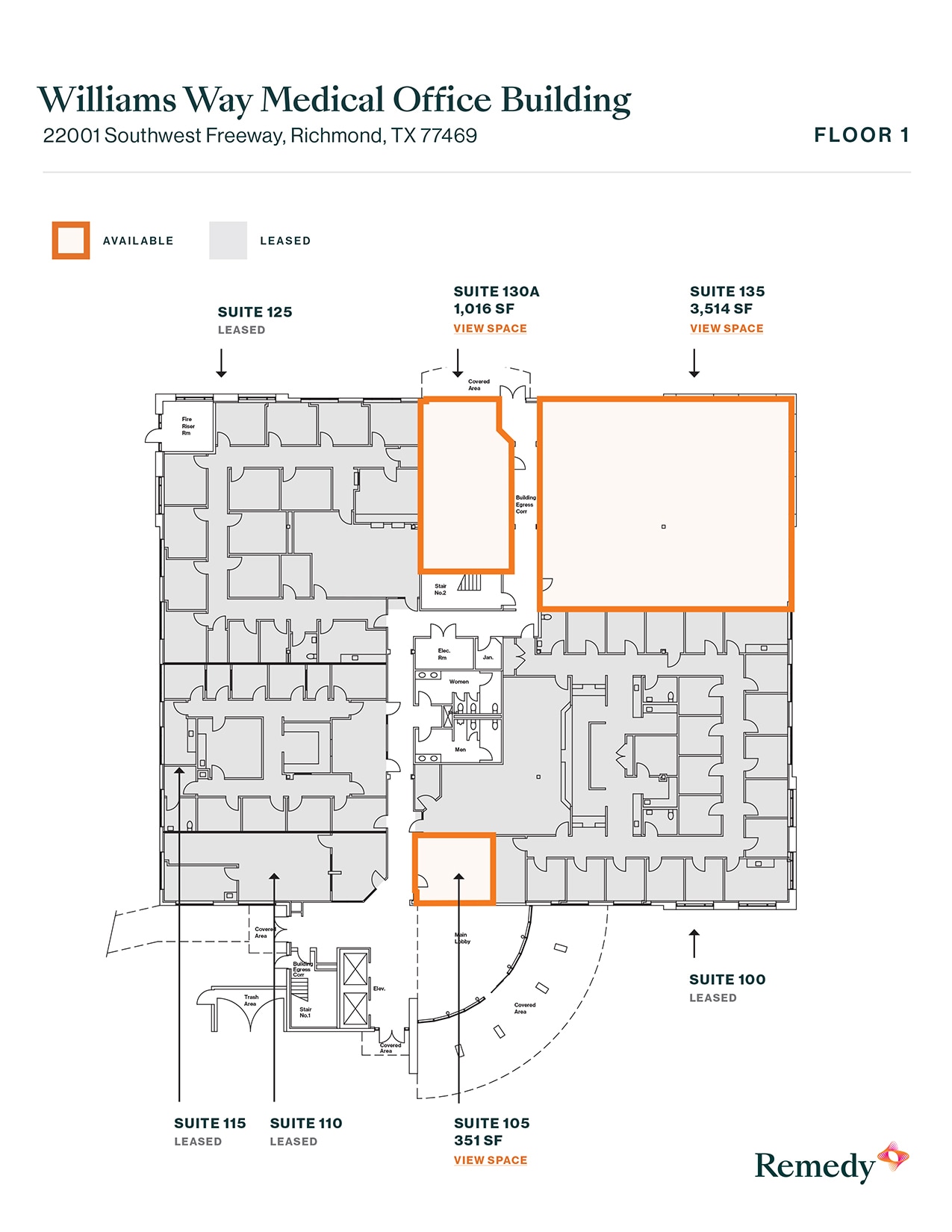 22001 Southwest Freeway, Richmond, TX à louer Plan d’étage- Image 1 de 4