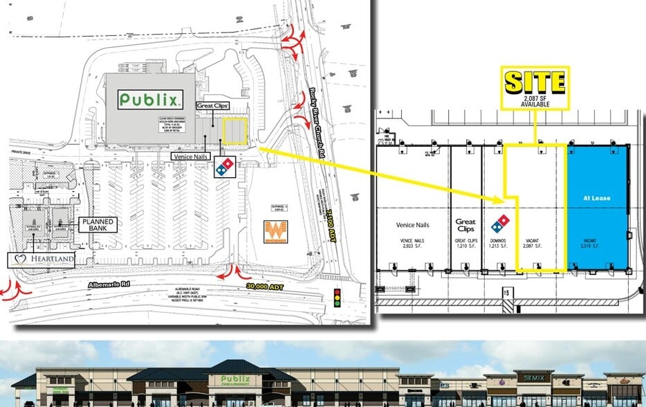 12925 Albemarle Rd, Charlotte, NC for lease - Site Plan - Image 3 of 3