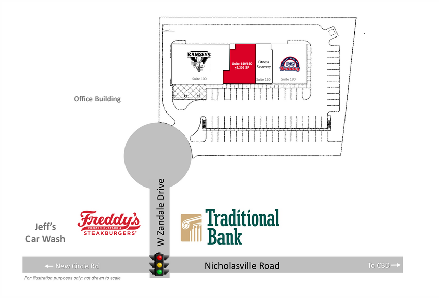 151 W Zandale Dr, Lexington, KY à louer - Plan de site - Image 3 de 7