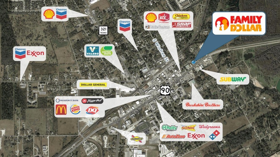 504 E Highway 90, Dayton, TX à louer - Aérien - Image 3 de 10