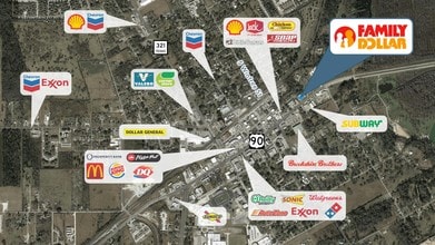 504 E Highway 90, Dayton, TX - Aérien  Vue de la carte - Image1