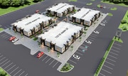 Dream Value Lexington Plaza - Frisco TX - Phase 1 - Isometric view - Four buildings