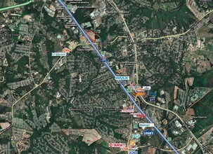 100-130 Allawood Ct, Simpsonville, SC - AÉRIEN Vue de la carte