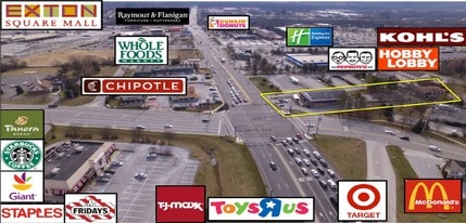 224-228 N Pottstown Pike, Exton, PA - Aerial map view