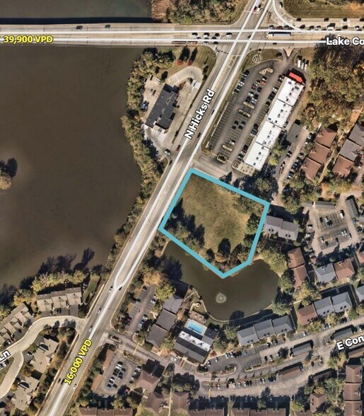 2361 N Hicks Rd, Palatine, IL for sale - Aerial - Image 2 of 4