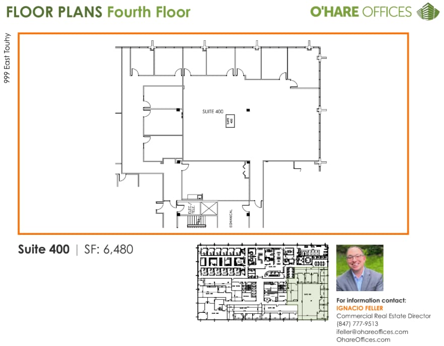 999 E Touhy Ave, Des Plaines, IL à louer Plan d’étage- Image 1 de 2