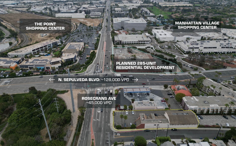 3621 N Sepulveda Blvd, Manhattan Beach, CA for lease - Aerial - Image 3 of 4