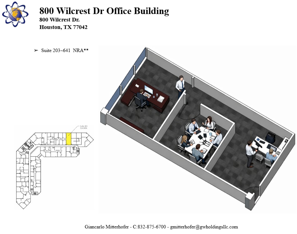 800 Wilcrest Dr, Houston, TX à louer Photo intérieure- Image 1 de 1