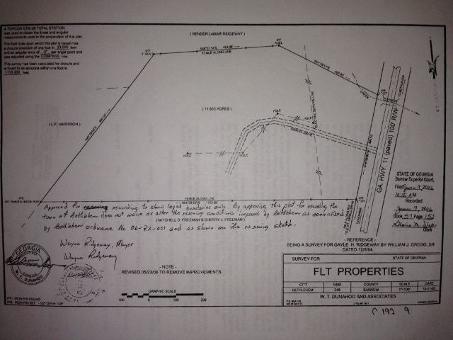 845 Christmas Ave, Bethlehem, GA for sale - Plat Map - Image 2 of 2