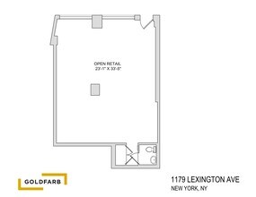 1179 Lexington Ave, New York, NY à louer Plan de site- Image 2 de 8