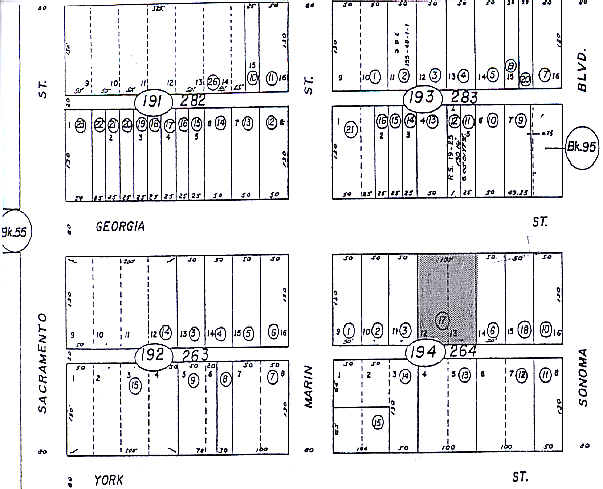 419 Georgia St, Vallejo, CA for sale - Plat Map - Image 2 of 18