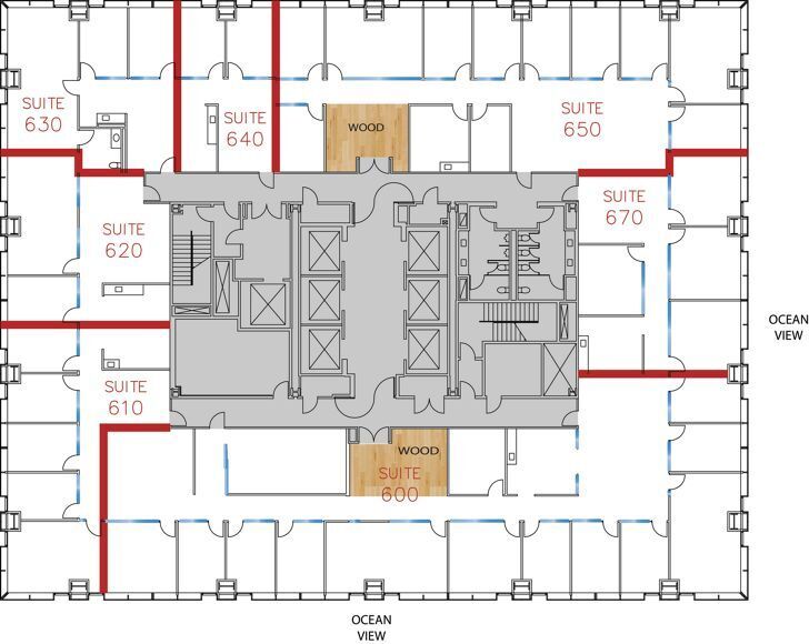 520 Newport Center Dr, Newport Beach, CA for lease Floor Plan- Image 1 of 1