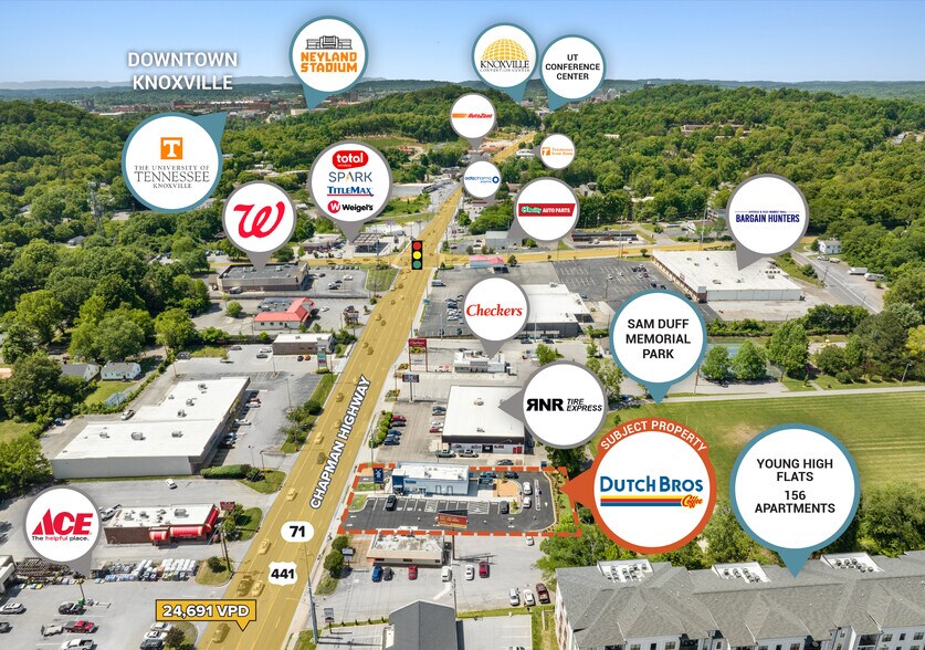 4200 Chapman Hwy, Knoxville, TN à vendre - Aérien - Image 2 de 3