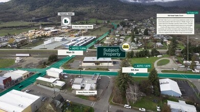 332 E 5th Ave, Riddle, OR - AERIAL map view