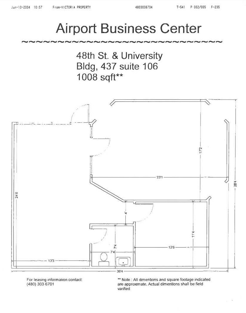 637 S 48th St, Tempe, AZ for lease Floor Plan- Image 1 of 1