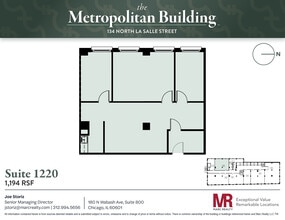 134 N LaSalle St, Chicago, IL à louer Plan d’étage- Image 1 de 6