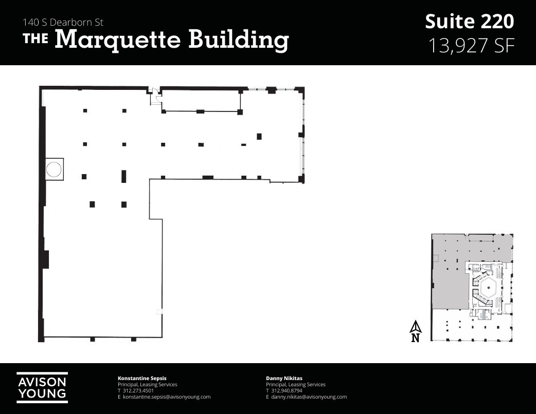 140 S Dearborn St, Chicago, IL à louer Plan d’étage- Image 1 de 1
