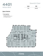 4401 Wilson Blvd, Arlington, VA à louer Plan d’étage- Image 1 de 1
