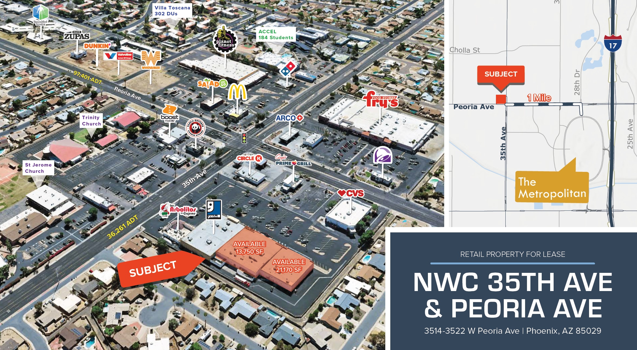 3514-3522 W Peoria Ave, Phoenix, AZ à louer Photo du bâtiment- Image 1 de 11