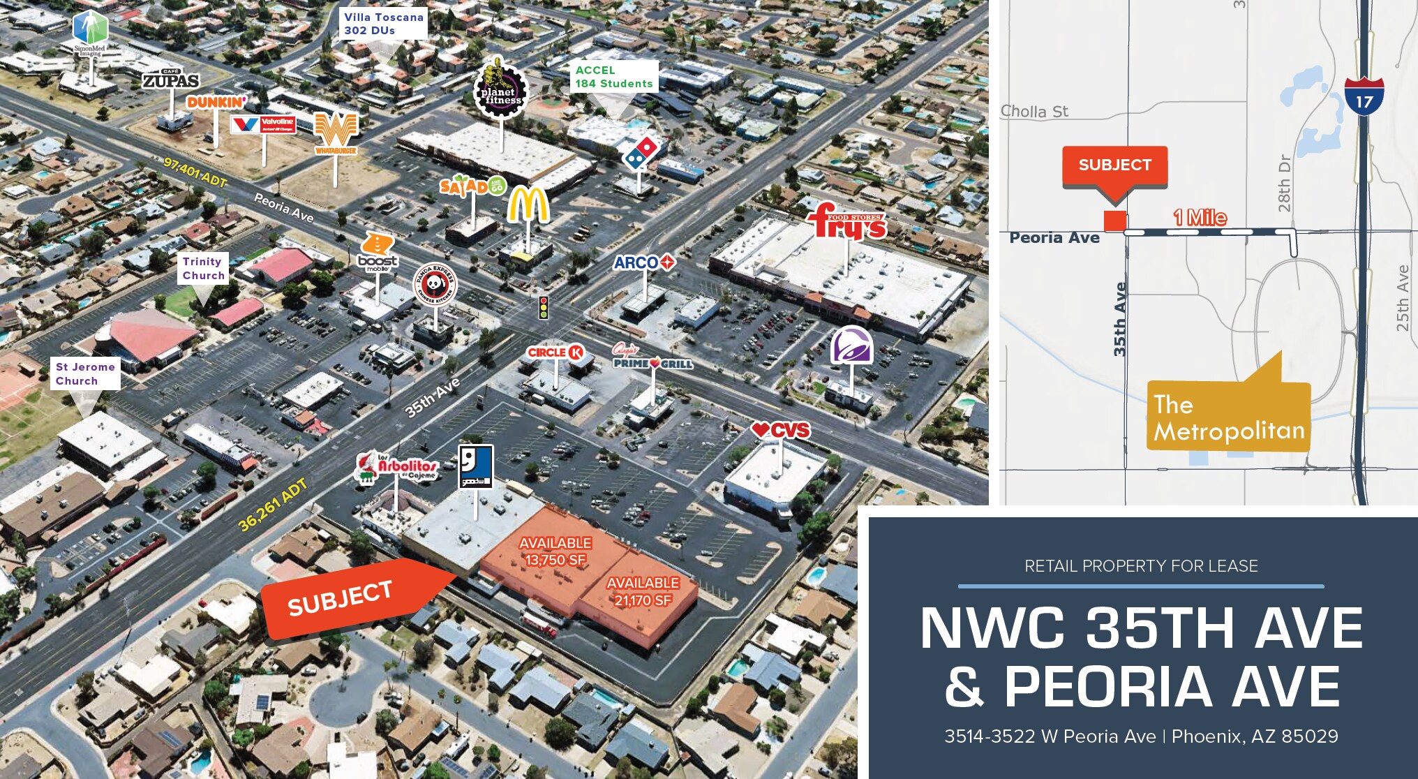 3514-3522 W Peoria Ave, Phoenix, AZ for lease Primary Photo- Image 1 of 13